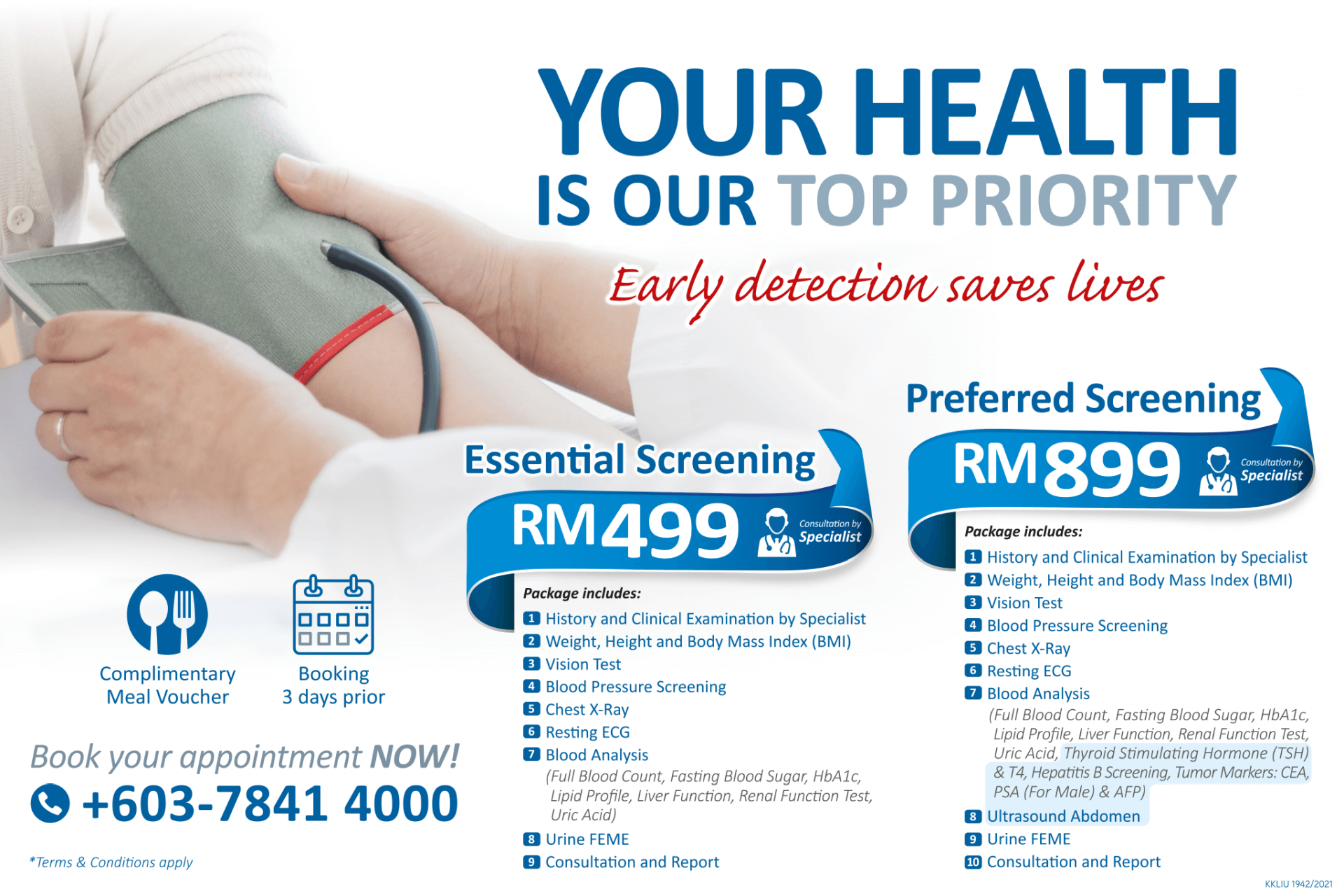 Health Screening Packages UMSC